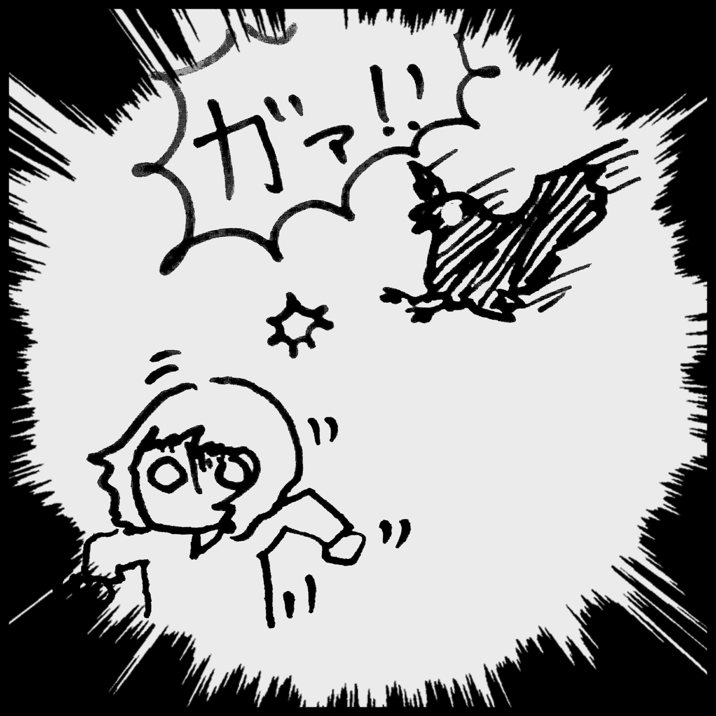 �J���X�ɏR��ꂽ�b